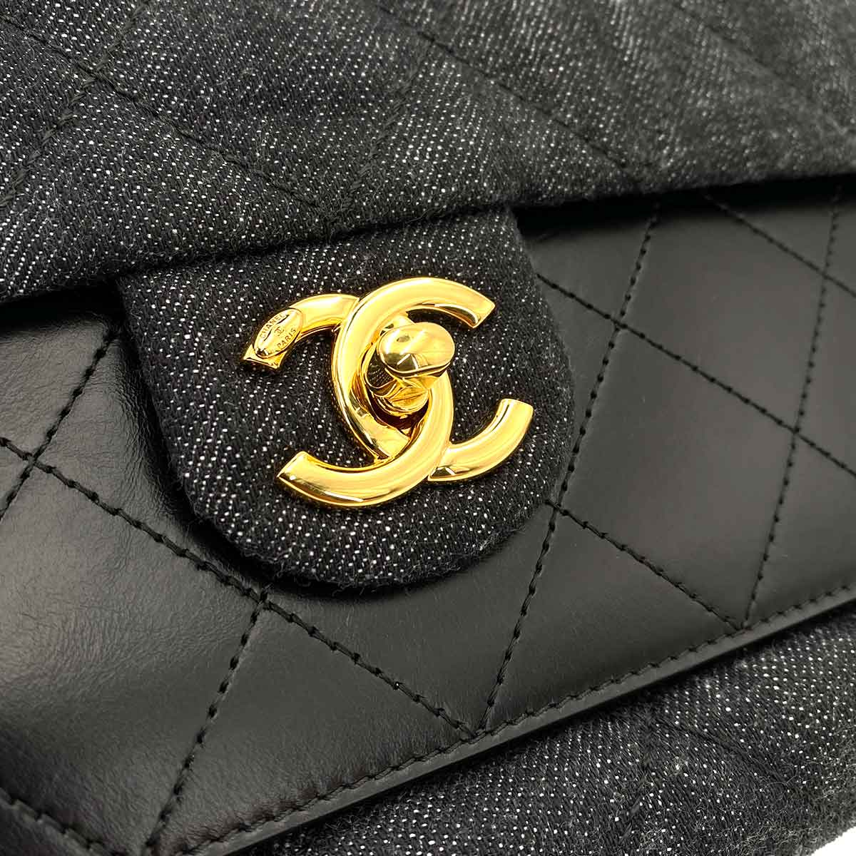 CHANEL MATELASSE CHAIN SHOULDER BAG BLUE DENIM 90245648