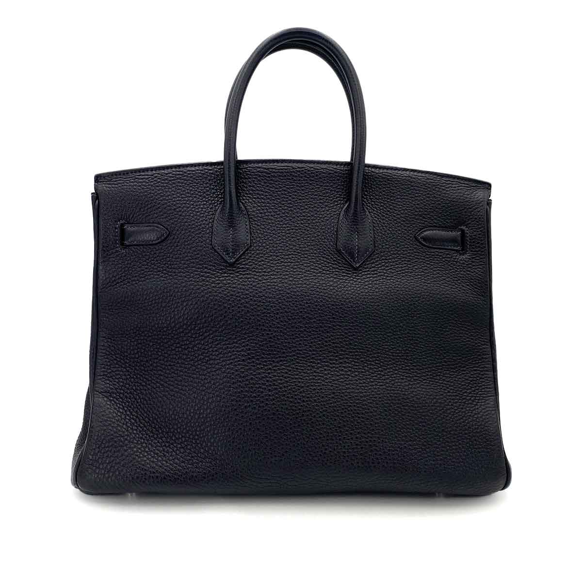 HERMES BIRKIN 35 BLUE INDIGO TAURILLON CLEMENCE HAND BAG □H 90245792
