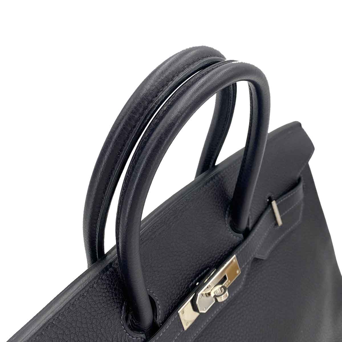 HERMES BIRKIN 35 BLUE INDIGO TAURILLON CLEMENCE HAND BAG □H 90245792
