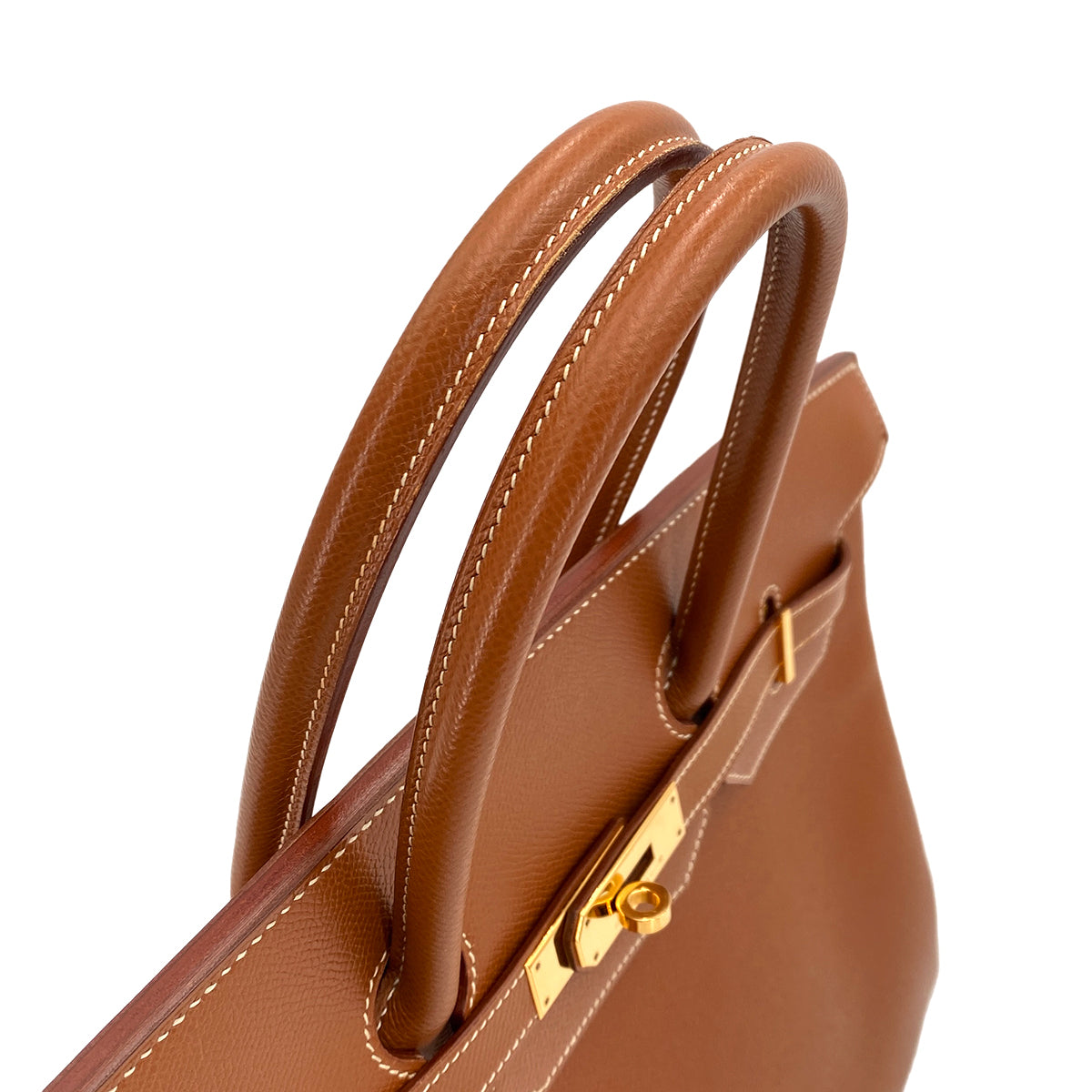 HERMES BIRKIN 35 GOLD COUCHEVEL HAND BAG □B GHW 90245793