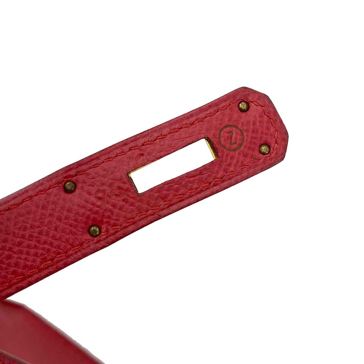 HERMES KELLY 28 SELLIER ROUGE VIF COUCHEVEL HAND BAG 〇Z 90246312