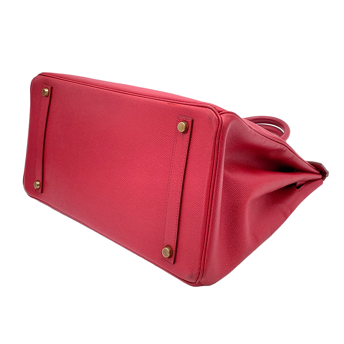 HERMES BIRKIN 35 ROUGE VIF COUCHEVEL HAND BAG 〇Z 90246313