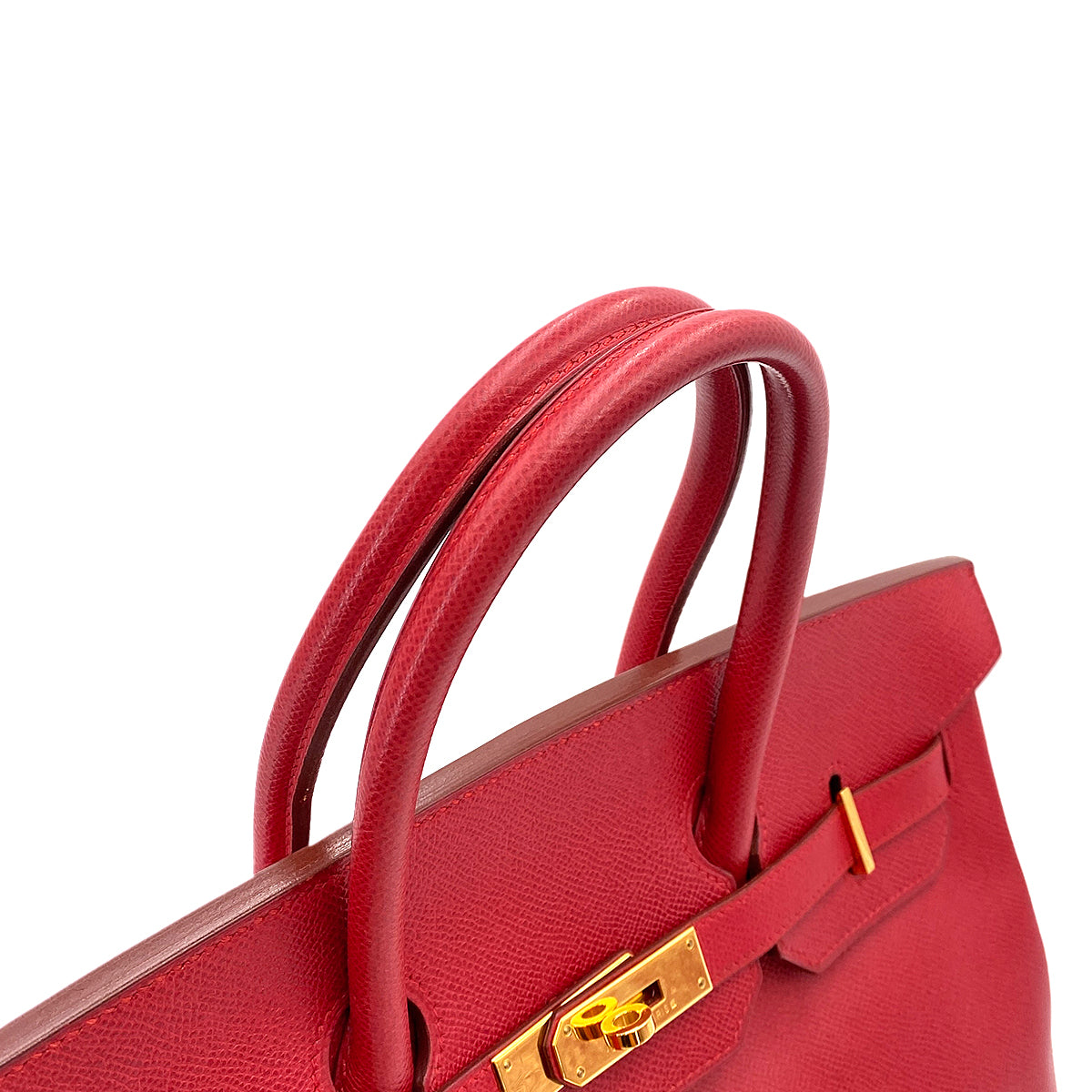 HERMES BIRKIN 35 ROUGE VIF COUCHEVEL HAND BAG 〇Z 90246313