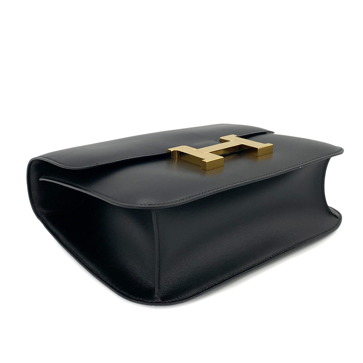 HERMES CONSTANCE 24 BLACK BOXCALF SHOULDER BAG □E 90246343