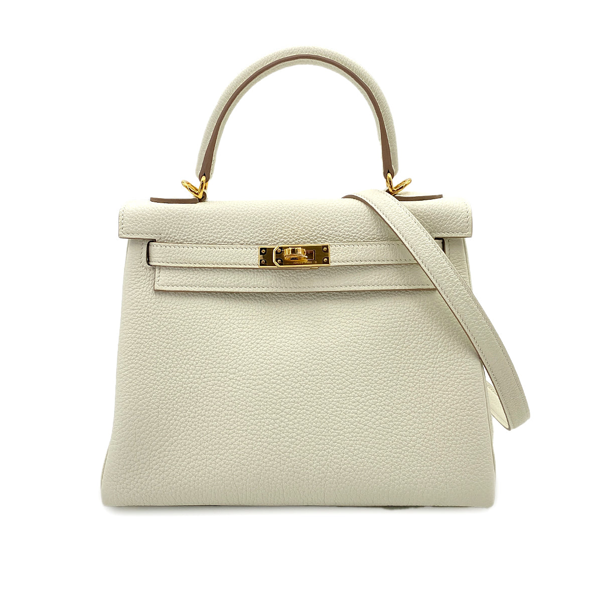 HERMES KELLY 25 RETOURNE MUSHROOM TOGO HAND SHOULDER BAG B 90246351