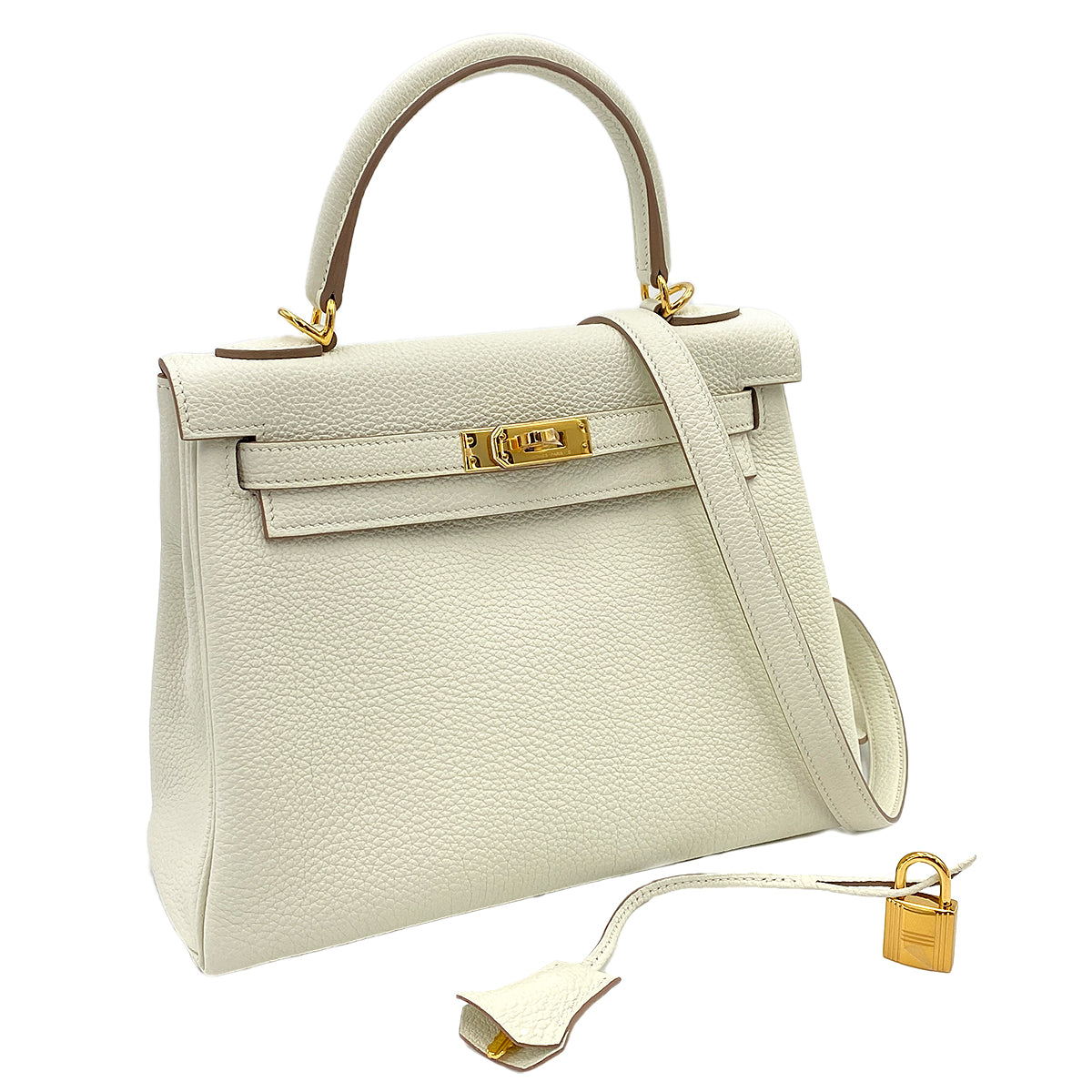 HERMES KELLY 25 RETOURNE MUSHROOM TOGO HAND SHOULDER BAG B 90246351