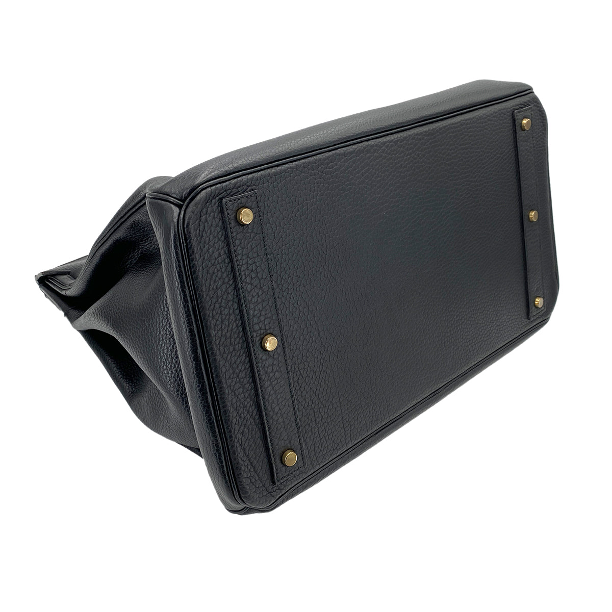 HERMES HAUT A COURROIES 45 BLACK ARDENNES HAND BAG 〇W 90246359