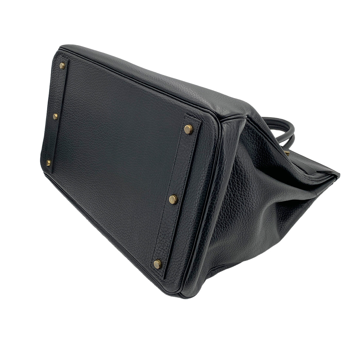 HERMES HAUT A COURROIES 45 BLACK ARDENNES HAND BAG 〇W 90246359