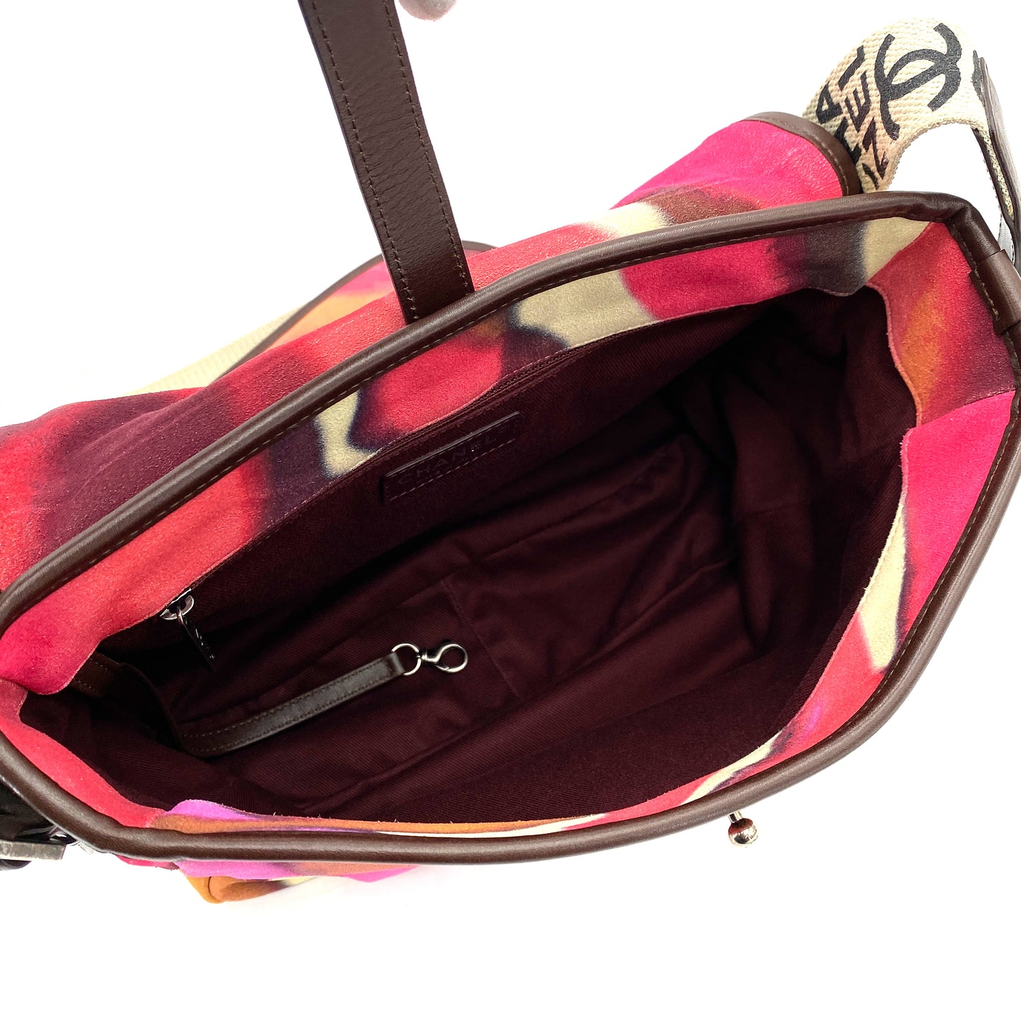 CHANEL FLOWER POWER MESSENGER BAG MULTICOLOR SUEDE 90246367