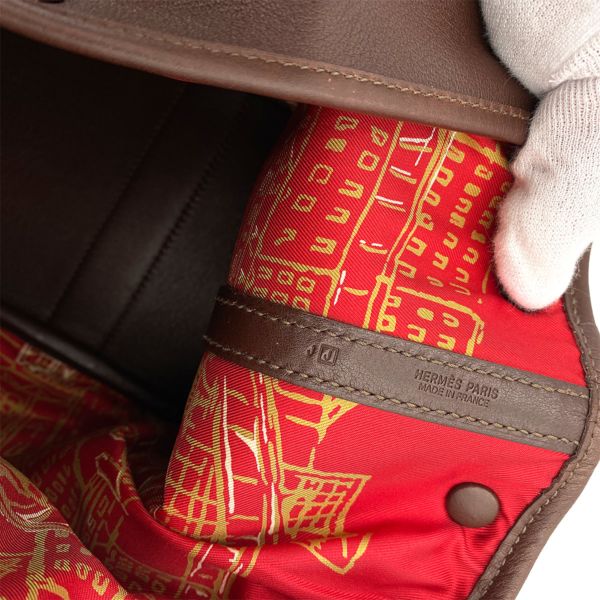 HERMES GARDEN TWILLY 30 TPM HAND BAG HAVANE SWIFT □J GINZA 90246912