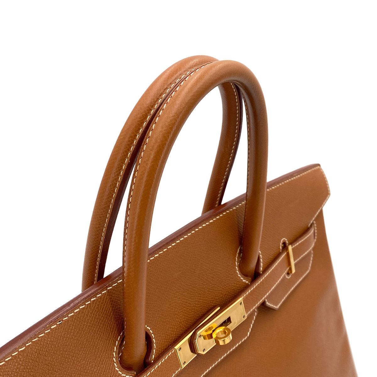 HERMES BIRKIN 35 GOLD COUCHEVEL HAND BAG 〇Z 90246979