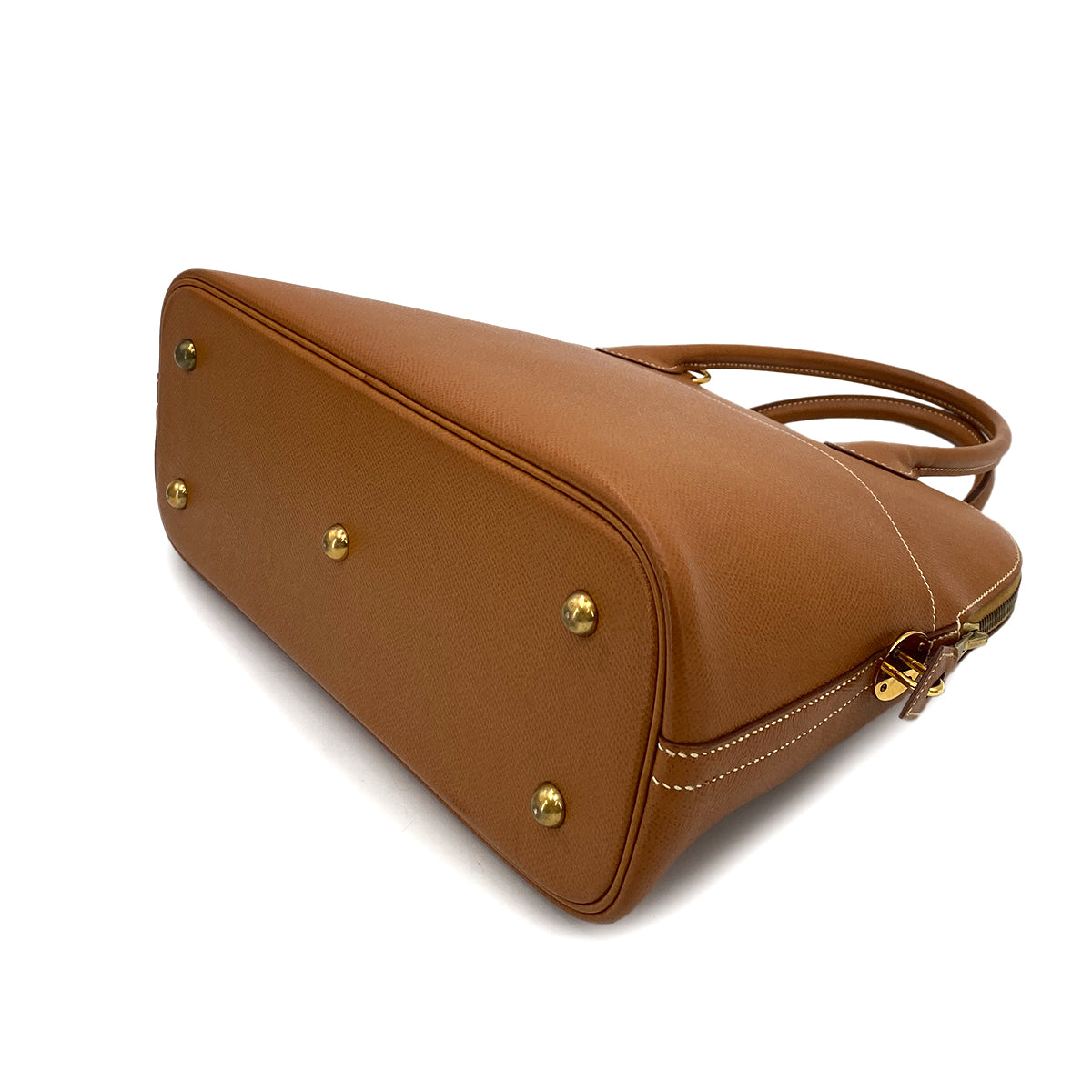 HERMES BOLIDE 31 GOLD COUCHEVEL HAND SHOULDER BAG 〇X 90247095