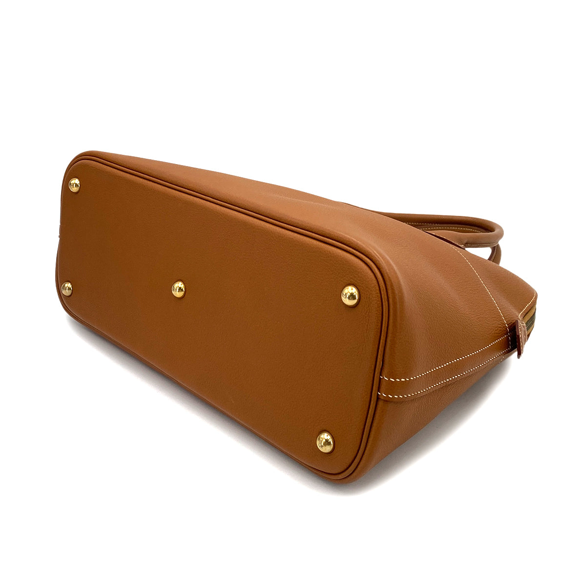 HERMES BOLIDE 35 GOLD VACHE LIEGE HAND SHOULDER BAG □D 90247096
