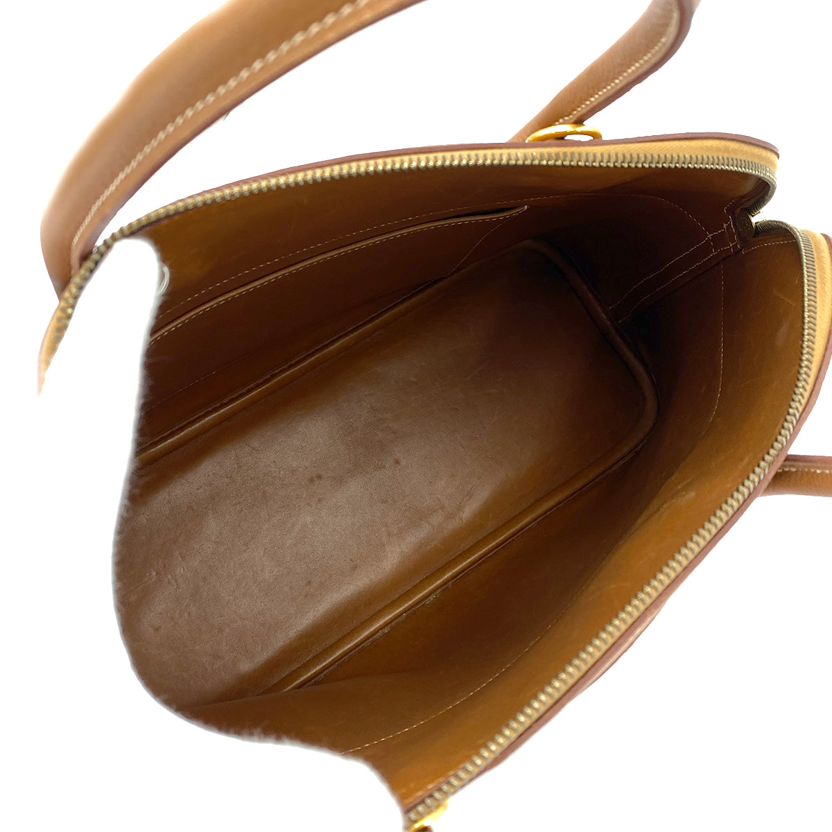 HERMES BOLIDE 35 GOLD VACHE LIEGE HAND SHOULDER BAG □D 90247096