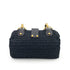 CHANEL VINTAGE CHAIN SHOULDER BAG NAVY RAFFIA 90247136 - PURPOSE