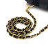 CHANEL VINTAGE CHAIN SHOULDER BAG NAVY RAFFIA 90247136 - PURPOSE