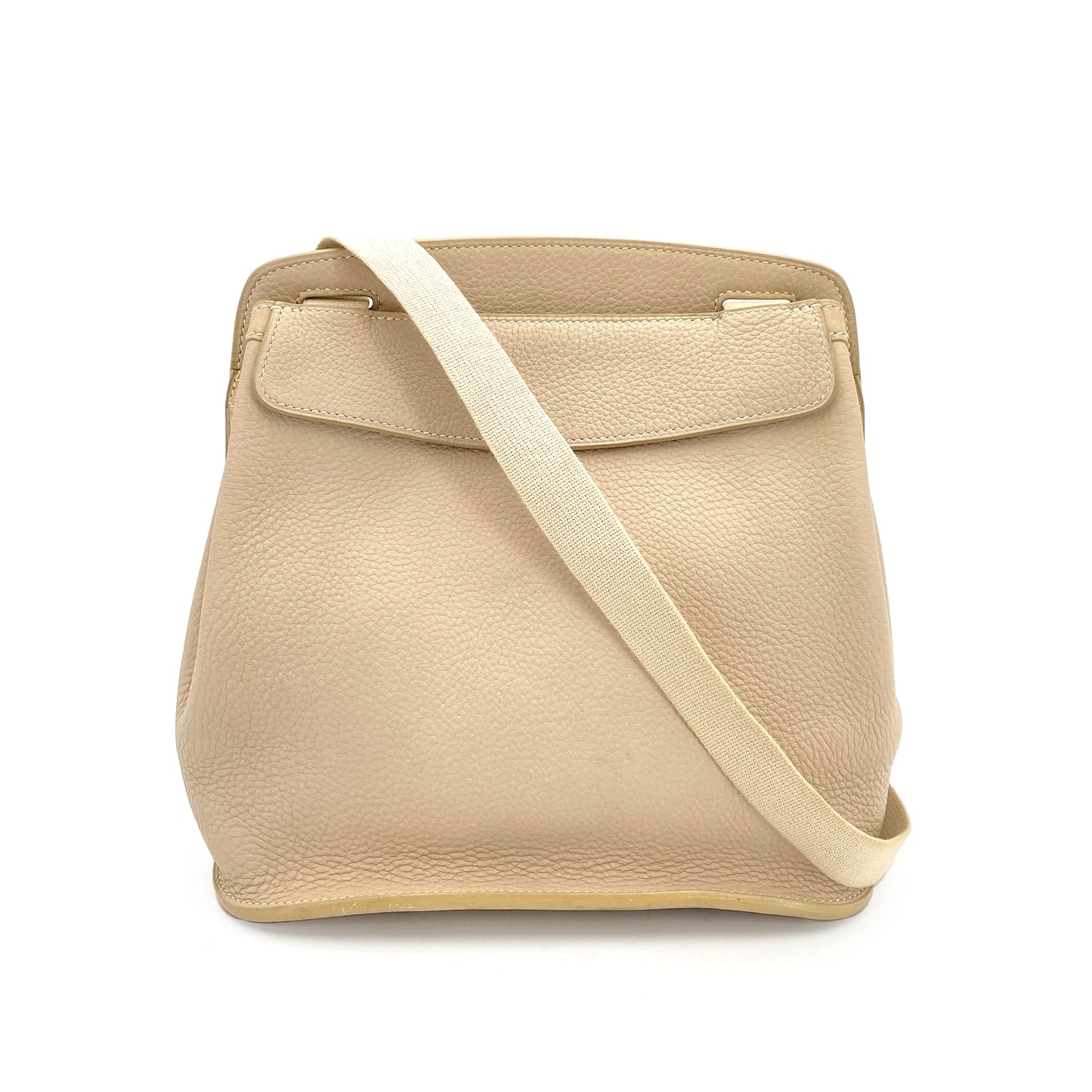 HERMES SHOULDER BAG BEIGE TYPE TAURILLON CLEMENCE □F 90247165