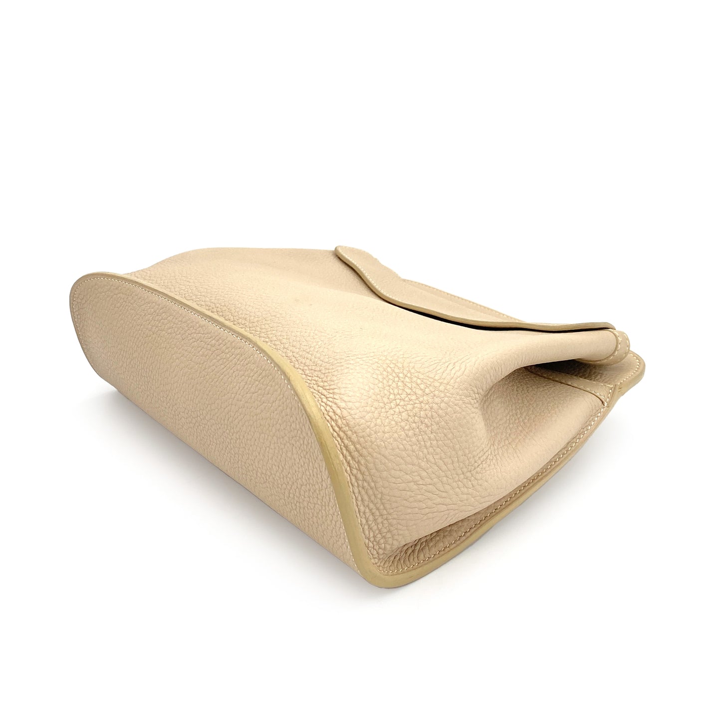 HERMES SHOULDER BAG BEIGE TYPE TAURILLON CLEMENCE □F 90247165