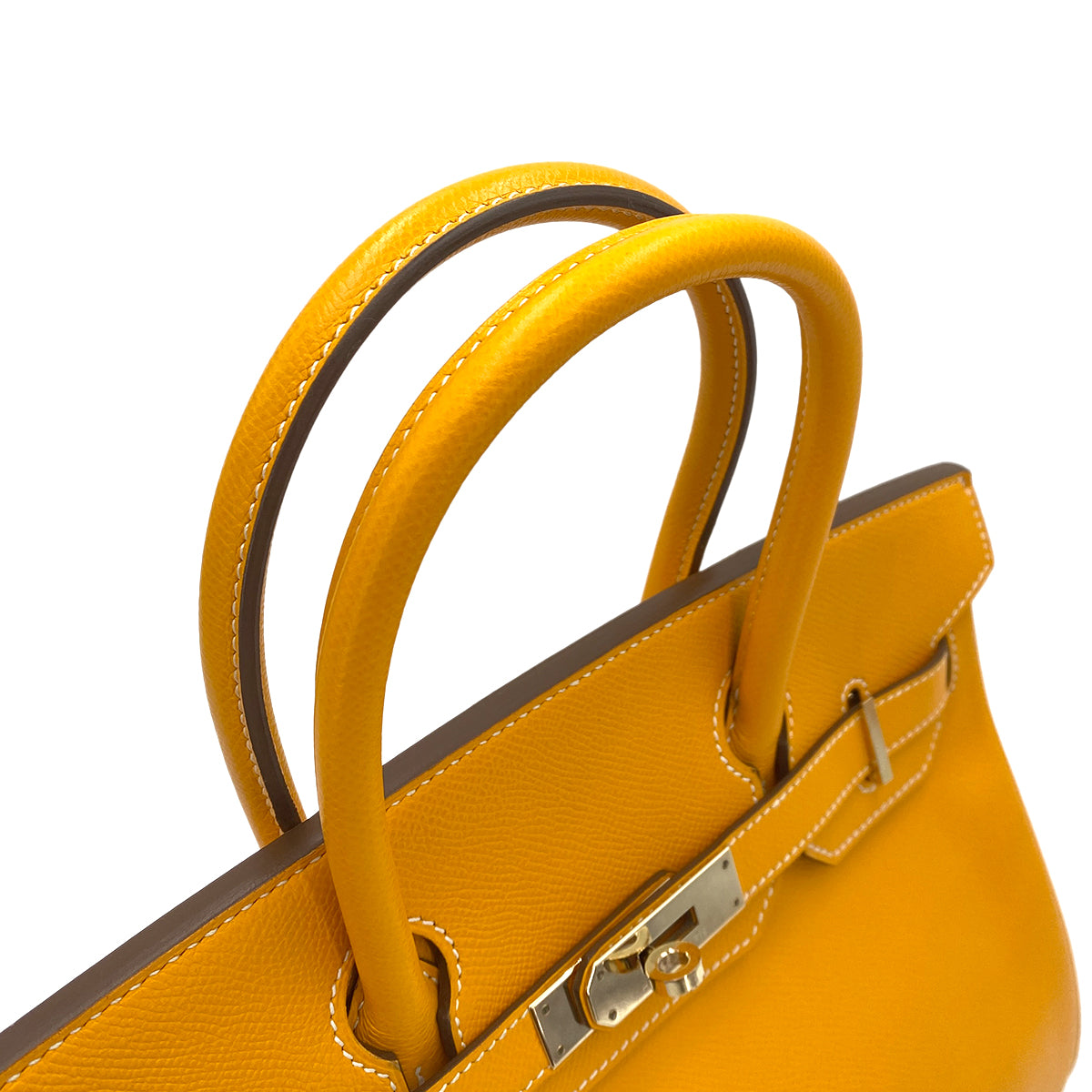 HERMES CANDY BIRKIN 30 JAUNE D'OR MANGUE EPSOM HAND BAG □P 90247166