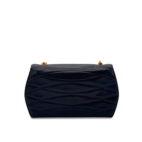 CHANEL VINTAGE BIJOU CHAIN SHOULDER BAG COCOMARK FAUX PEARL NAVY LAMB SKIN 90247175 - PURPOSE