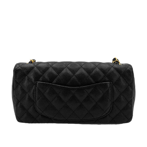 CHANEL VINTAGE MATELASSE CHAIN SHOULDER BAG BLACK CAVIAR SKIN 90247179 - PURPOSE
