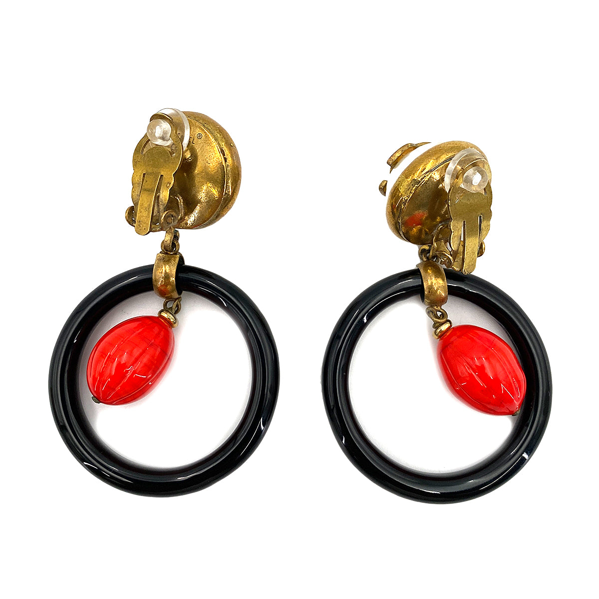 CHANEL VINTAGE EARRINGS COCOMARK ACCESSORY 90247193