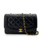 CHANEL VINTAGE DIANA MEDIUM CHAIN SHOULDER BAG BLACK LAMB SKIN 90247296 - PURPOSE