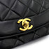 CHANEL VINTAGE DIANA MEDIUM CHAIN SHOULDER BAG BLACK LAMB SKIN 90247296 - PURPOSE
