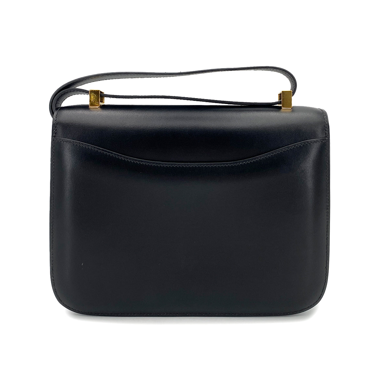HERMES CONSTANCE BLACK BOXCALF SHOULDER BAG □G 90247311