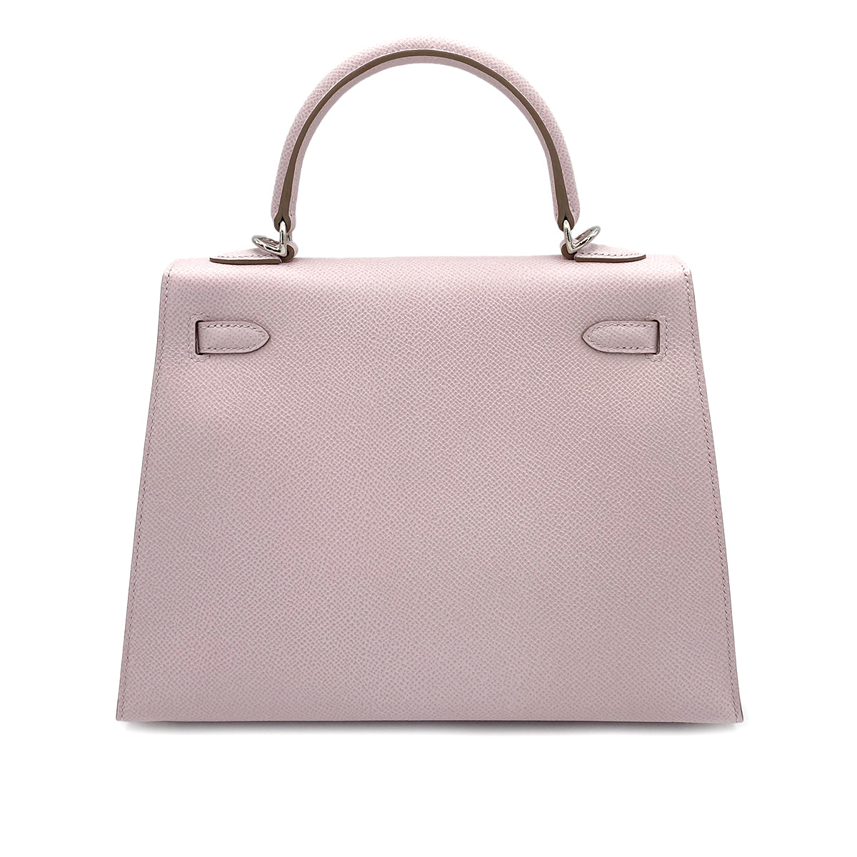 HERMES KELLY 25 SELLIER MAUVE PALE EPSOM HAND SHOULDER BAG B 90247313