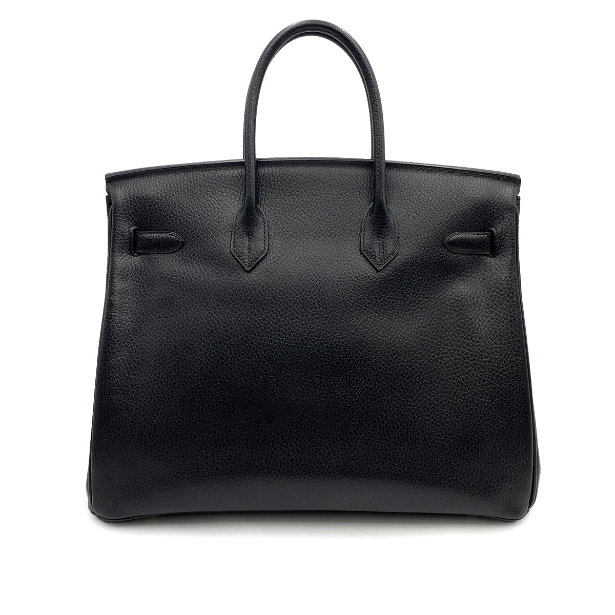 HERMES BIRKIN 35 BLACK ARDENNES HAND BAG □A GHW 90247384