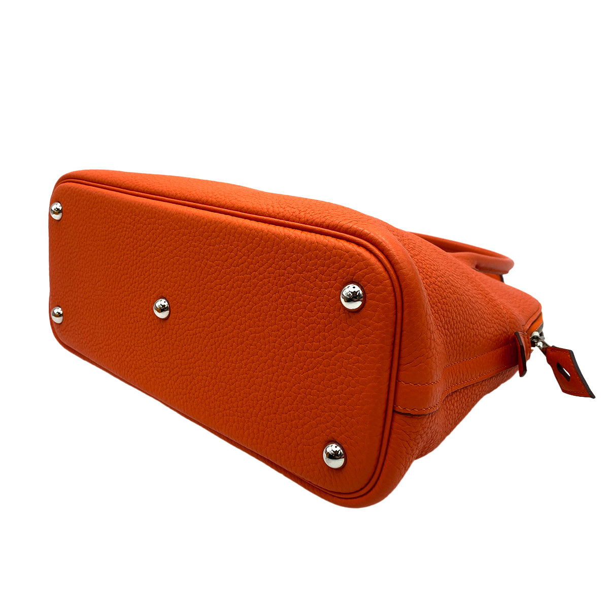 HERMES BOLIDE 31 FEU ORANGE TAURILLON CLEMENCE HAND SHOULDER BAG ▢R 90247386