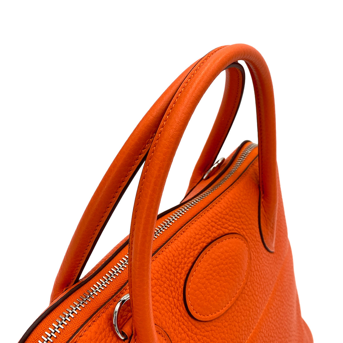 HERMES BOLIDE 31 FEU ORANGE TAURILLON CLEMENCE HAND SHOULDER BAG ▢R 90247386