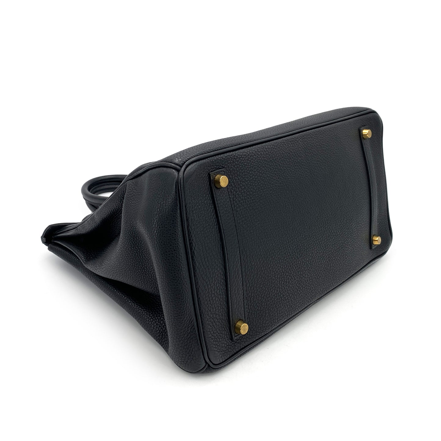HERMES BIRKIN 35 BLACK TOGO HAND BAG □F 90247388