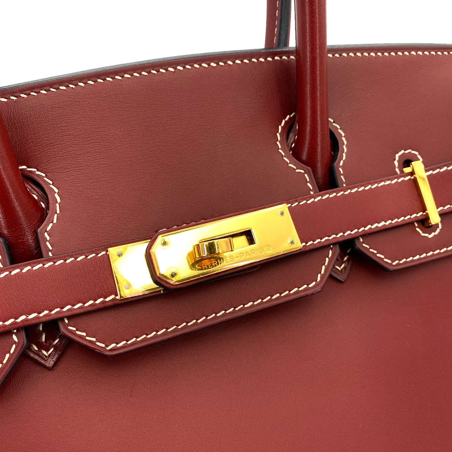 HERMES BIRKIN 30 ROUGE H CHAMONIX HAND BAG □E GHW 90247389