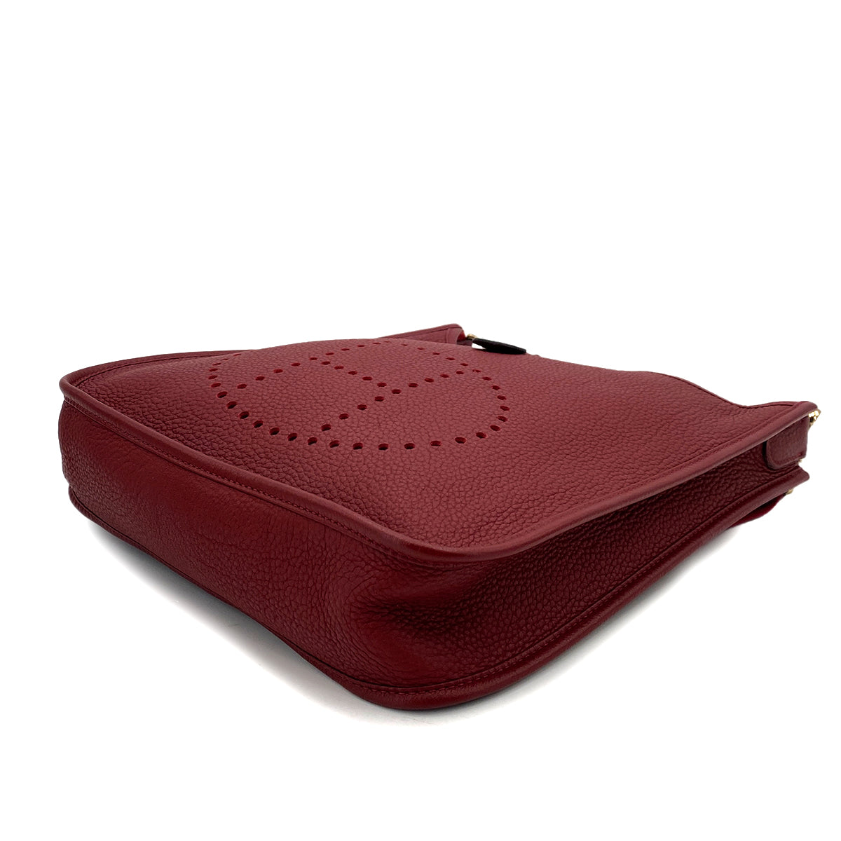 HERMES EVELYNE PM ROUGE GARANCE TAURILLON CLEMENCE SHOULDER BAG □L 90247391