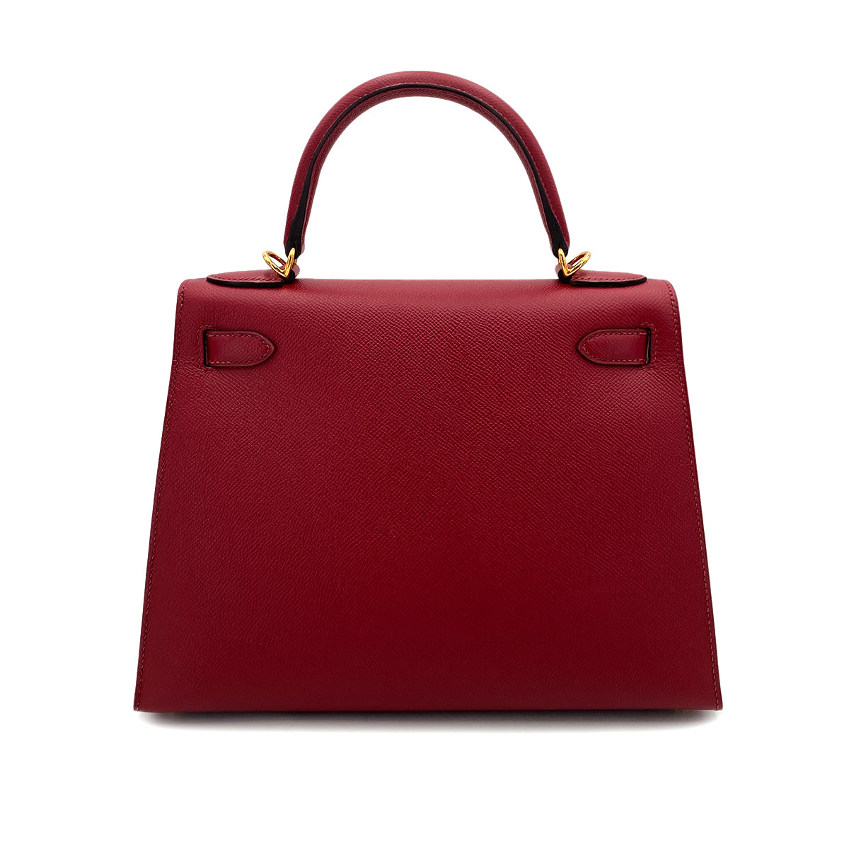 HERMES KELLY 28 SELLIER ROUGE GRENADE EPSOM HAND SHOULDER BAG X 90247394