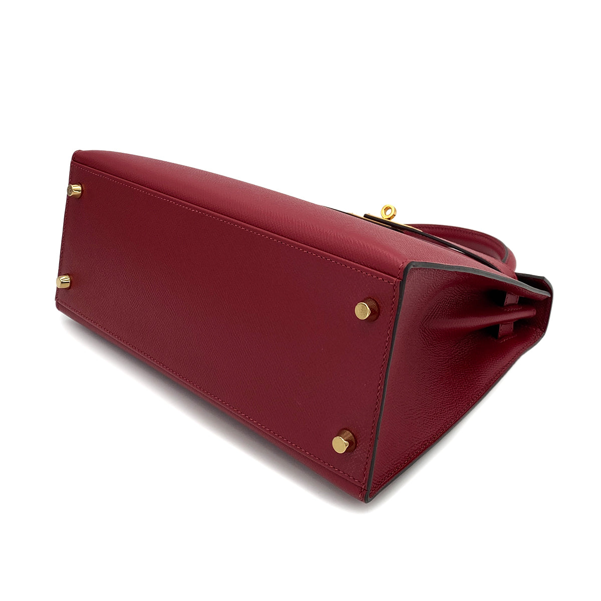 HERMES KELLY 28 SELLIER ROUGE GRENADE EPSOM HAND SHOULDER BAG X 90247394