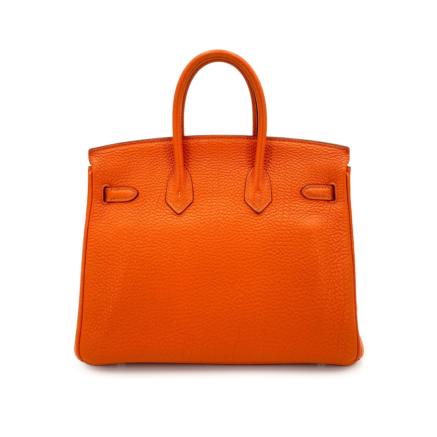 HERMES BIRKIN 25 ORANGE TOGO HAND BAG □P SHW 90247395