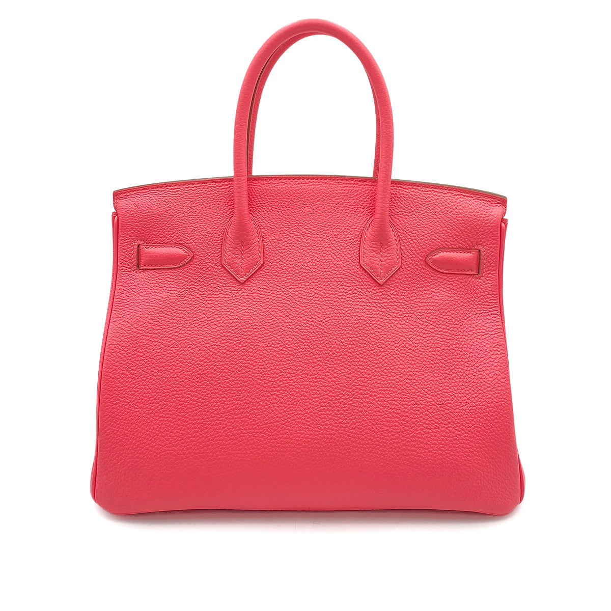 HERMES BIRKIN 30 ROSE LIPSTICK TOGO HAND BAG □Q SHW 90247396