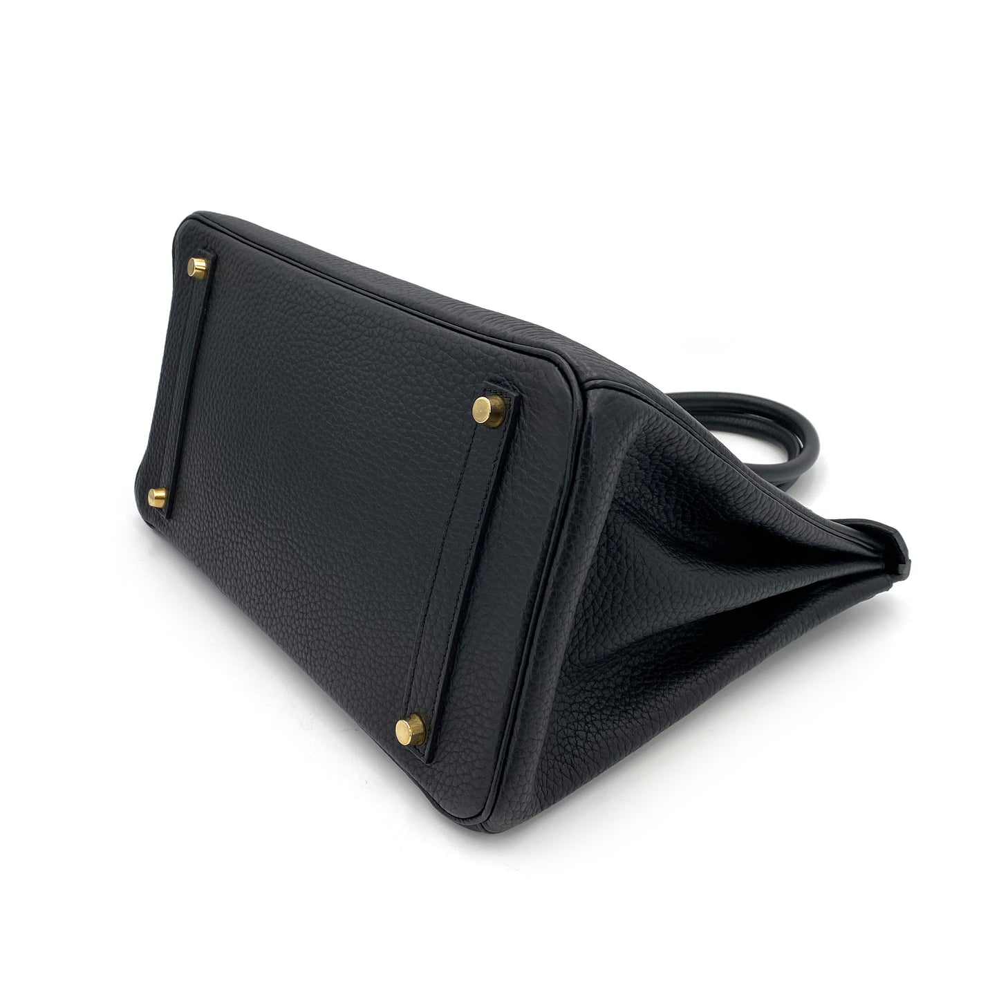 HERMES BIRKIN 35 BLACK FJORD HAND BAG □D 90247400