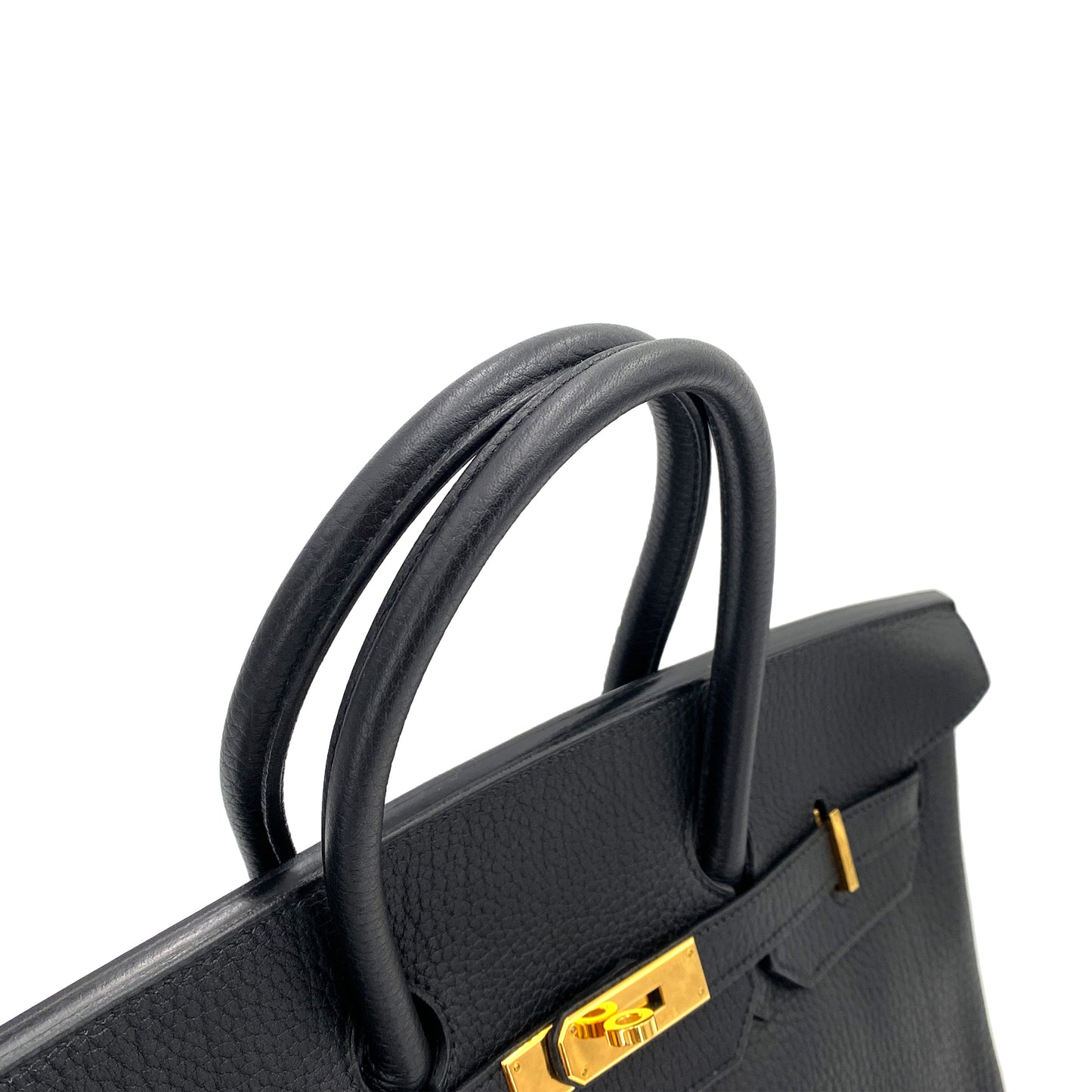HERMES BIRKIN 35 BLACK FJORD HAND BAG □D 90247400