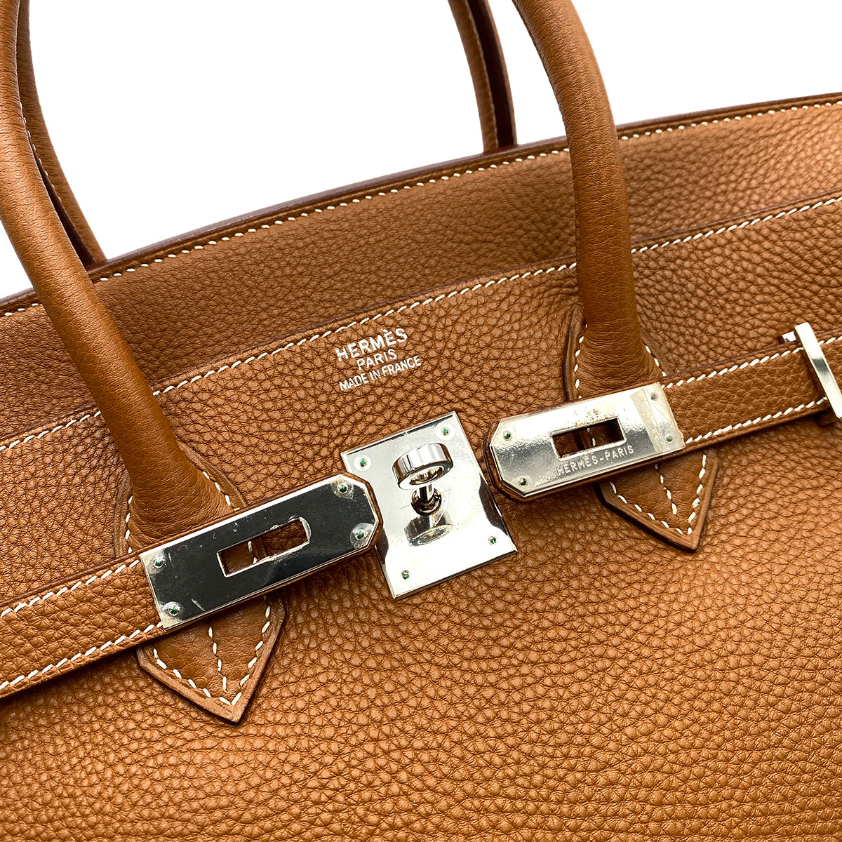 HERMES BIRKIN 35 GOLD TOGO HAND BAG □H SHW 90247401