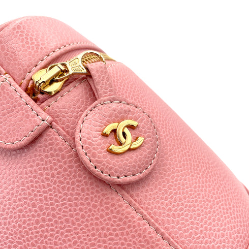 CHANEL VINTAGE VANITY HAND BAG PINK CAVIAR SKIN 90247402 - PURPOSE