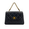 CHANEL VINTAGE MATELASSE CHAIN HAND BAG BLACK LAMB SKIN 90247999 - PURPOSE