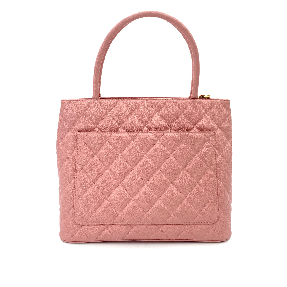 CHANEL VINTAGE MEDALLION TOTE BAG PINK CAVIAR SKIN 90248110