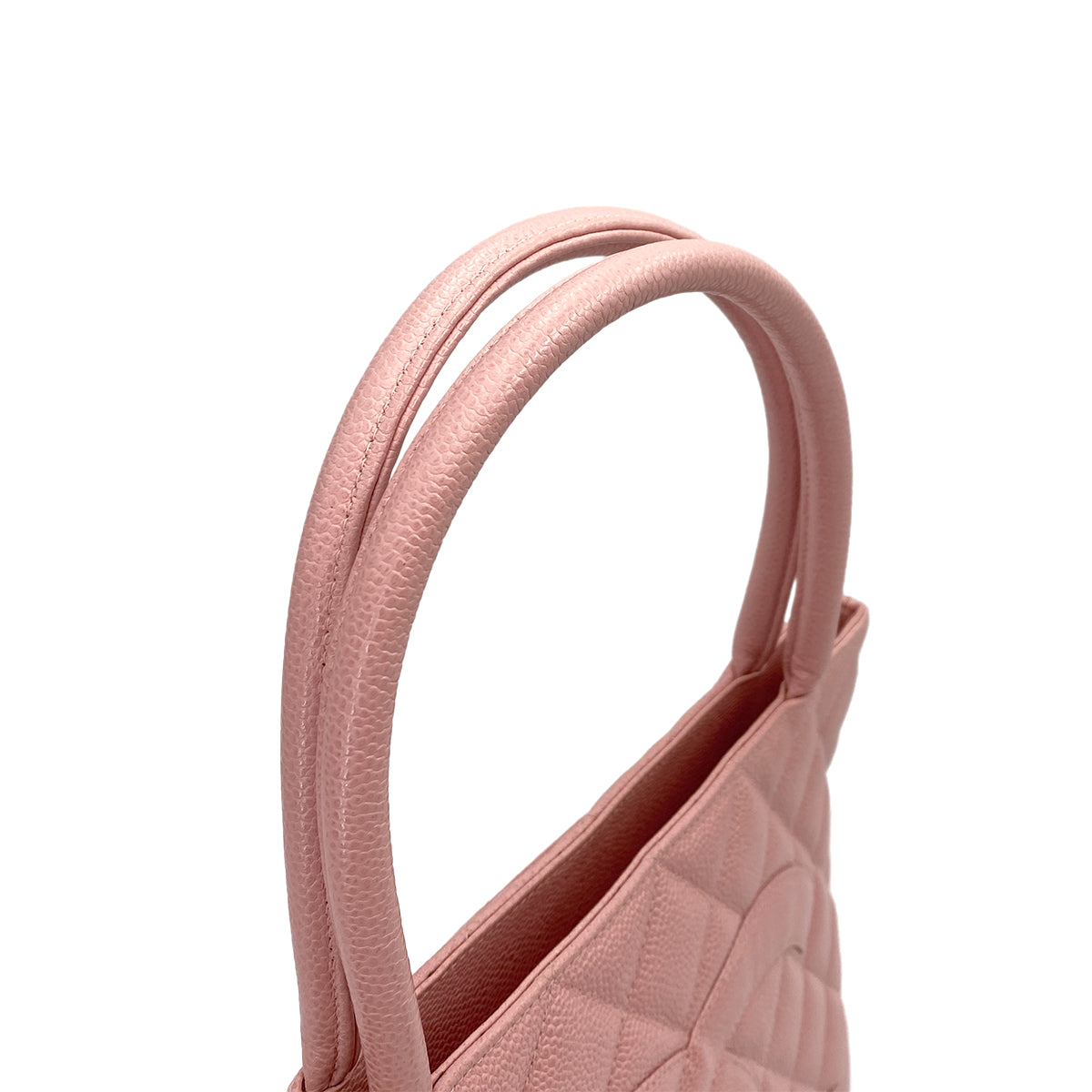 CHANEL VINTAGE MEDALLION TOTE BAG PINK CAVIAR SKIN 90248110