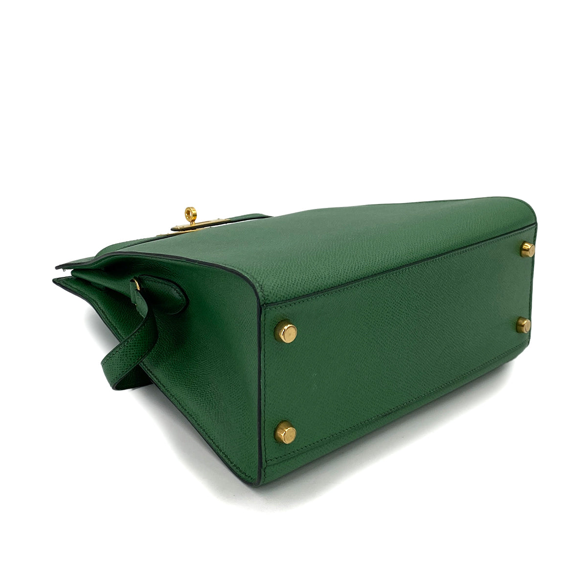 HERMES KELLY SPORTS MM GREEN TYPE COUCHEVEL SHOULDER BAG 〇W 90248808
