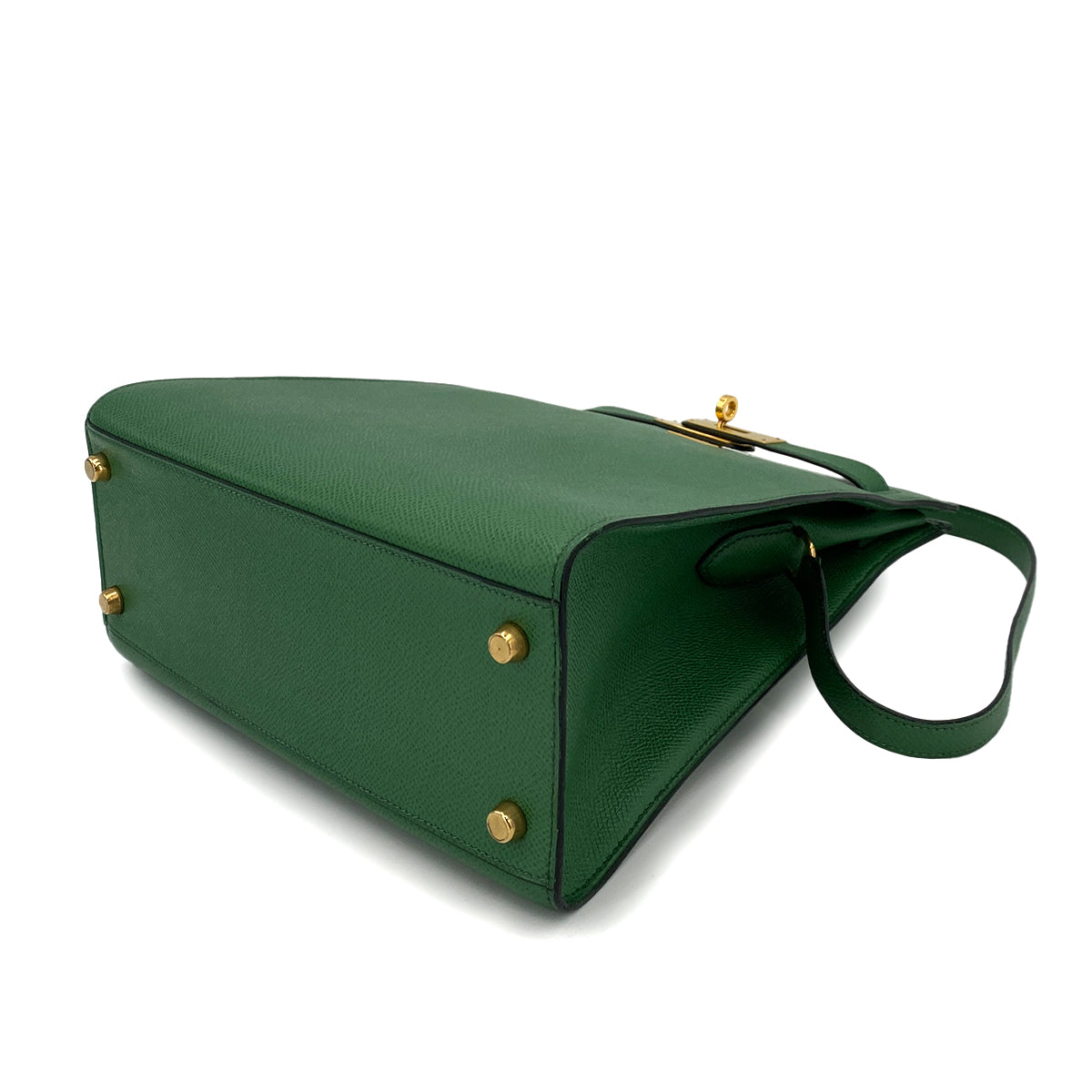 HERMES KELLY SPORTS MM GREEN TYPE COUCHEVEL SHOULDER BAG 〇W 90248808