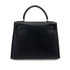 HERMES KELLY 28 SELLIER BLACK ARDENNES HAND SHOULDER BAG V 90248809 - PURPOSE